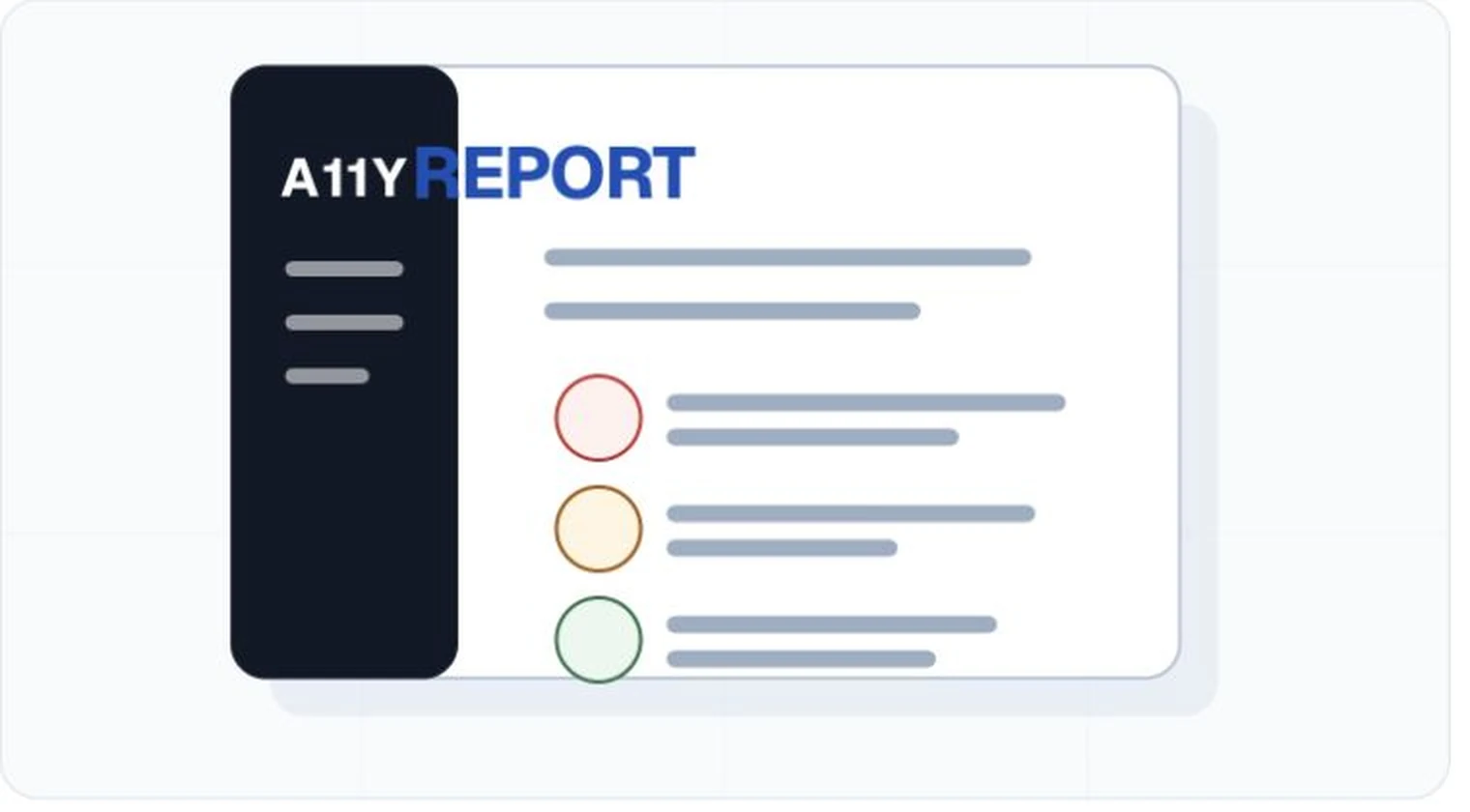 A report connects scope, finding, and owner